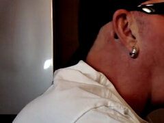 Mouthjizzed gloryhole DILF sucks POV rod in closeup