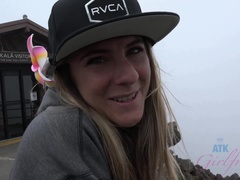 Bikini, Toccando, Baciando, Orgasmo, Pubblico, Figa, Rasata, Fumando   smoking