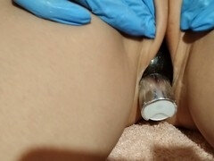 Bouteille, Extrême, Insertion, Masturbation, Mature, Mère que j'aimerais baiser, Chatte, Maigrichonne