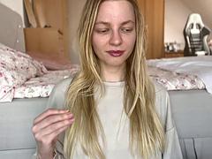 Blondine, Schmuddelige sprache, Europäisch, Fetisch, Hd, Höschen, Solo, Jungendliche (18+)