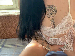 Grosser arsch, Masturbation, Zierlich, Titten