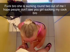 Bikini, Imbrogliare, Toccando, Sfavillanti, Fidanzata, Nudo, Pubblico, Toilette