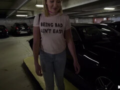 Coquettish Blond Hair Babe Fucks For Money 1 - Public Pickups