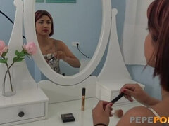 Любители, Большие сиськи, Брюнетки, Грудастые, Латиноамериканки, Реалити, Испанки, Втроем