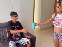 18, Amatör, Avsugning, Par, Latina, Tonåring