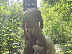 Veľké péro, Kuřba, Pár, Spermie v puse, Gay, Vonku, Tetovanie