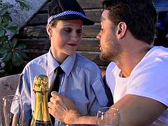 Policewoman gets fucked hard: Babe, Blonde  Hardcore Porn