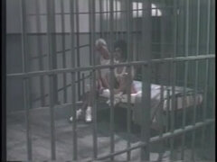 Retro lesbian prison porn with cunt rubbing and licking