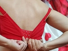Amatør, Store smukke kvinder, Par, Indier, Lingerie, Ældre kvinde