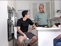 step-sister almost gets caught deep-throating brother -HOT AF