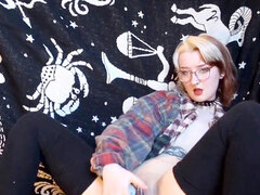 Gafas, Pequeña, Tatuaje, Tetas, Juguetes