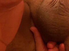 Cuckold Wife Playing with Old Husband Cock and Ass