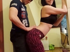 Amatéri, Veľký zadok, Veľké péro, Brunetka, Nohy, Homemade, Bozkávanie, Spandex