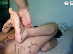 Real Chinese tattooed ebony beauty Boricualovenyc is a slim thick stripper with chocolate skin