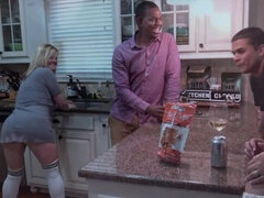 Velik kurac, Par, Zunanji izliv, Kurac, Hd, Milf, Zabava, Trojček