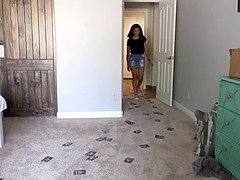 9 INCH Latino Cock Tears REDhead Teen Pussy Up! WOW!