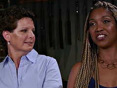 Lamer culo, Chica, Sadomasoquismo, Negro, Amarrada, Lesbiana, Maduro, Juguetes