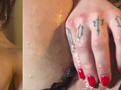 Norte americano a, Anal, Consolo, Punhos, Lingerie, Solo chão, Tatuagem, Câmera de web webcam