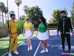 Store pupper, Brunette, Gruppe, Hardcore, Hd, Slikking, Milf, Tabu