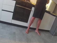 Wife Fucks A Neighbor In The Kitchen. Real Cheating
