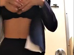 Gros seins, Brunette brune, Hard, Fille latino, Masturbation, De plein air, Rasée, Douche