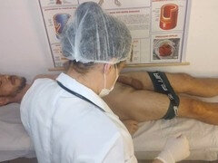 Rumpe til munn, Stor rumpe, Stor kukk, Kukk suging, Doktor, Fitte, Uniform