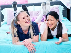 アジア人, デカチン, 茶髪の, バック, 異人種間, 自然山雀, ガリガリ, オッパイの