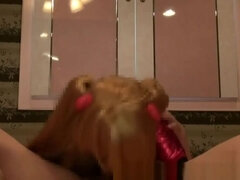 Ázsiai, Szőke, Cumizás, Fétis, Kézimunka, Hd, Japán