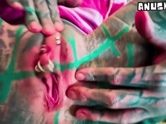 Analno, Fafanje, Kurac, Ženska, Nemke, Orgazem, Piercing, Tetovaže