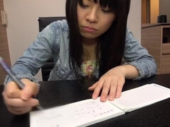 Hochschule, Paar, Aufs gesicht abspritzen, Handjob, Japanische massage, Pov