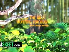 Nature documentary - the total bush american girl is grasped in the florida swamps and pounded hard