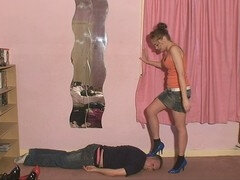 Face trampling, shoe fetish, tower of trample