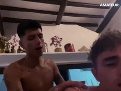 Amatőr, Monumentális dákó, Pár, Európai, Házi készítésű, Spanyol