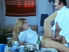 사정 샷, 프랑스인, 머리카락이 많은, 빈티지