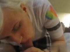 Blond, Pijpbeurt, Sperma shot, Flashing, Hd, Huisgemaakt, Masturbatie, Tiener