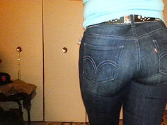 Gros cul, Noire, Jeans