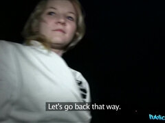 Amateur, Chica, Mamada, Europeo, Corridas faciales, Dinero, Al aire libre, Pov