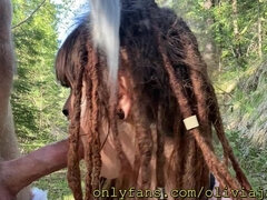 Cute Kitty Facefuck/deepthroat in Jungle