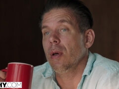 Анальный секс, Жопа, Из жопы в рот, Блондинки, Минет, Сперма на лице, Наездница, Втроем