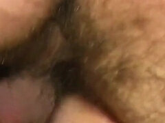 Brunette BBW's big tits get filled with cum