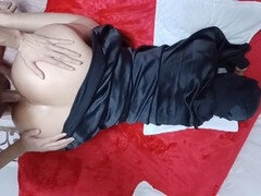 Anal fun with Moroccan girl Manela in hijab, reaching climax