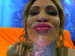 Germans mouth cum dumped