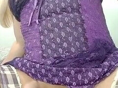 Amateur, Tir de sperme, Masturbation, Solo, Jarretelles