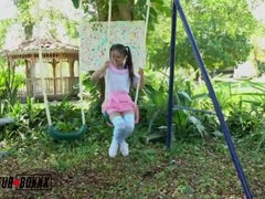 Asian Teen Lulu Chu Fingering Herself in Public Playground - Amateur Masturbation