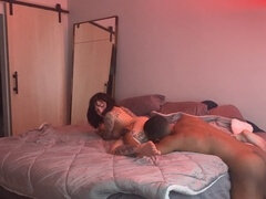 Tattoo girl, bbc, pink pussy