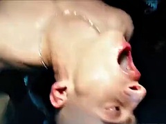 Grosser schwanz, Viele männer bespritzen eine frau, Spermaladung, Schwul