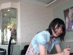 Teasing small titted asian female