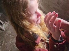 Outdoor Fick Am Keltenwall Mit Cumshot