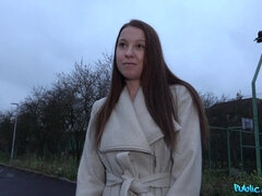 Americano, Negro, Polla, Lamidas, Al aire libre, Público, Ruso, Tetas