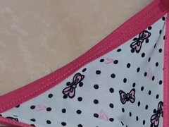 Rubbing Cock In Panties And Luscious Pussy! cumming in panties